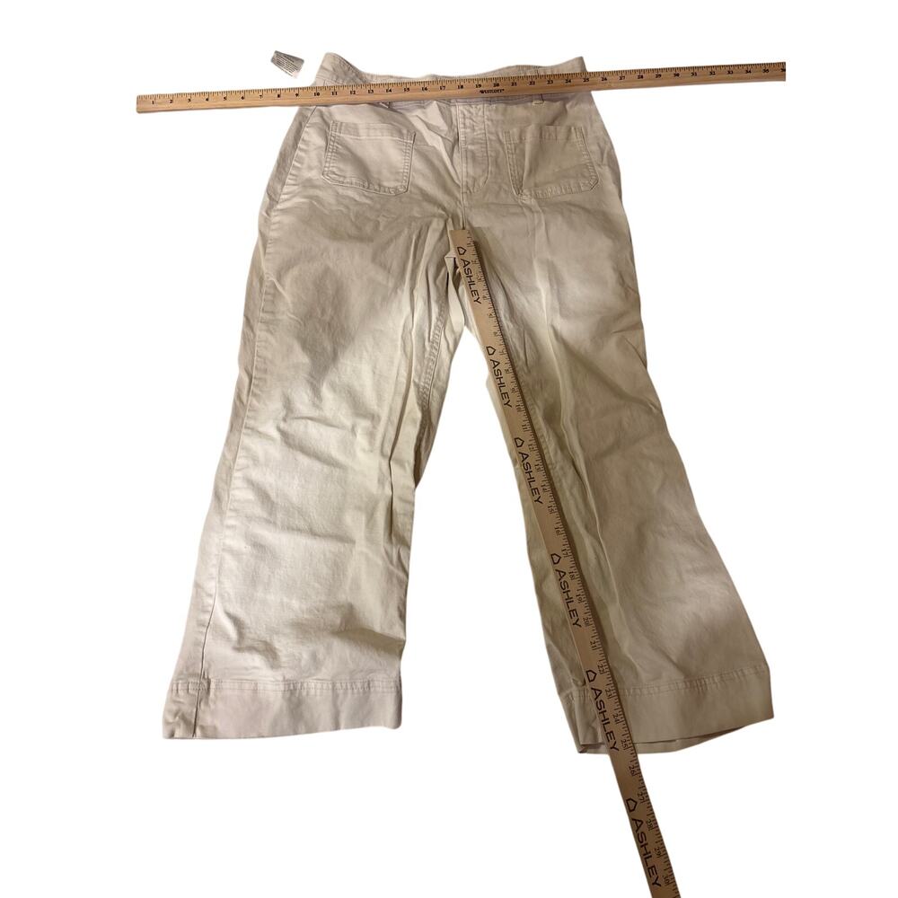 Gap high-rise wide leg size 10 off-white - Picture 5 of 6